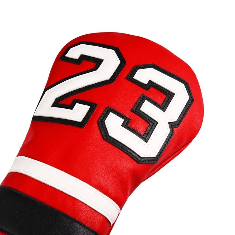 SHABIER Golf Sports Style Golf Wood Club Headcover Driver Cover for Taylormade M5 M6 Driver (Red 23 Driver Cover) - Image 2